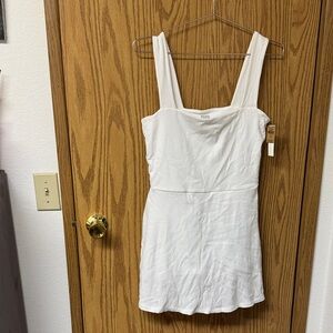 PINK Victoria's Secret Ribbed White Top